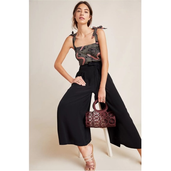 Anthro Corey Lynn Calter Ibiza Snake Print Blouse - Picture 3 of 11